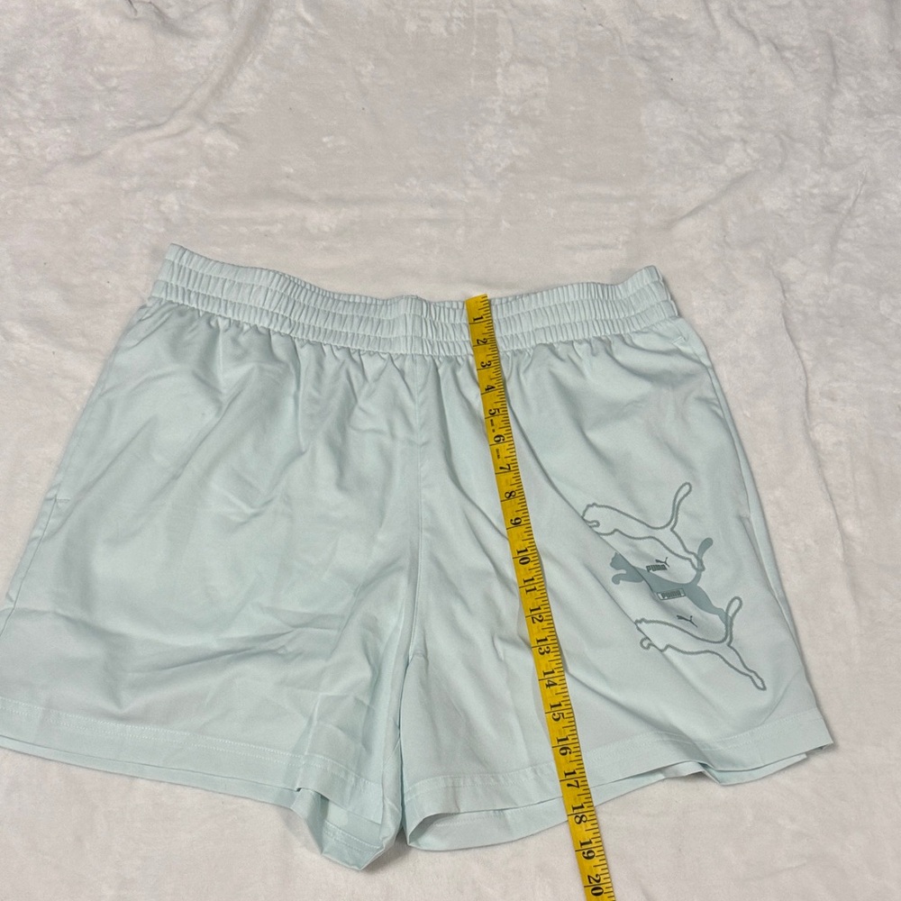 Puma Women's Light Blue Athletic Shorts